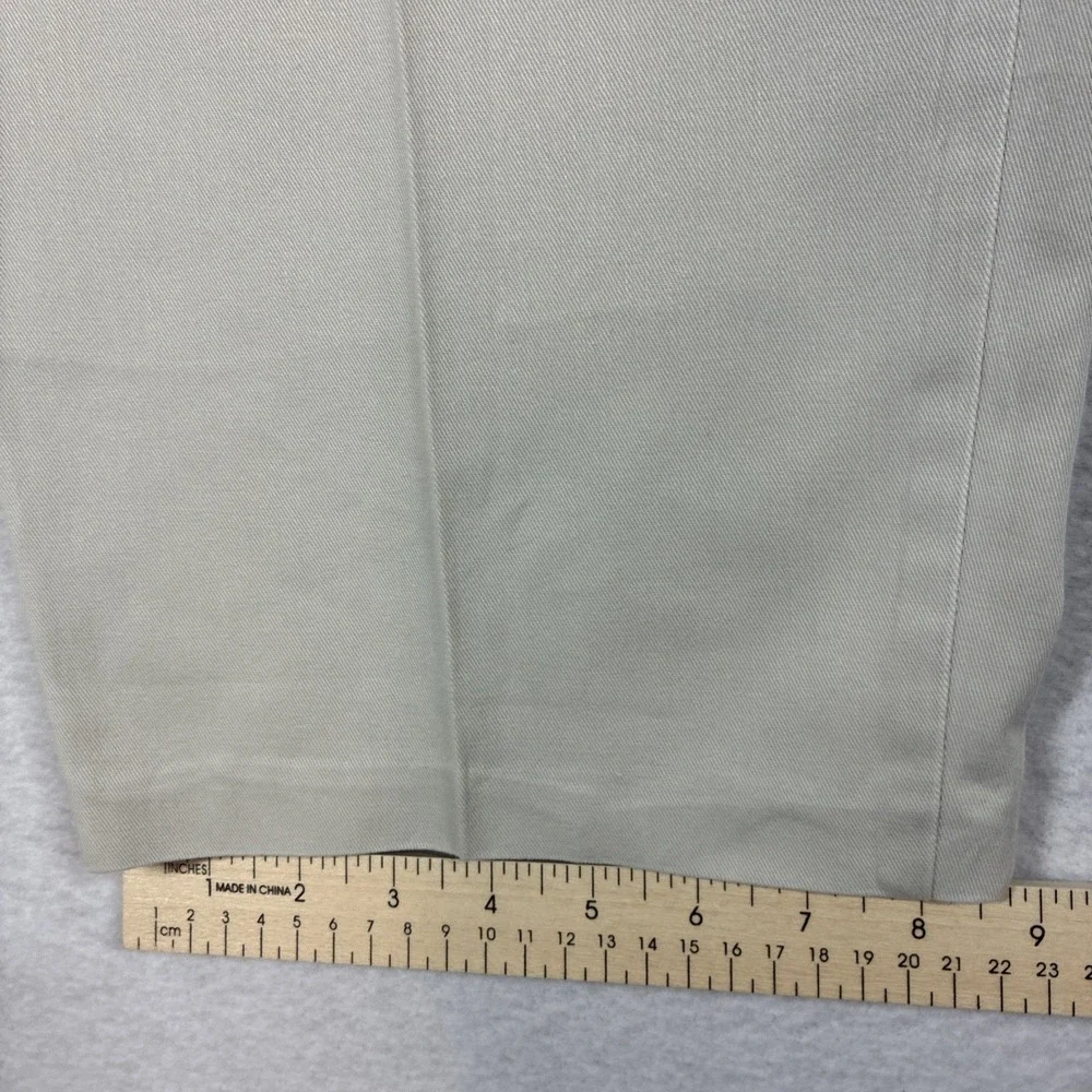 Vintage Polo Ralph Lauren Pants 35x32 Double Pleated Chino Made In USA 90s